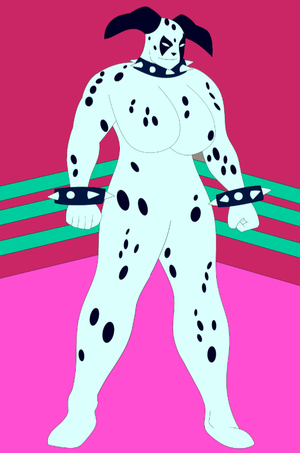 Art by TAC The Artist Cat Dalmatiwoman from Kinnikuman ( Ultimate Muscle)