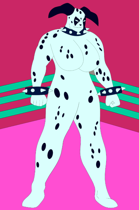Art by TAC The Artist Cat Dalmatiwoman from Kinnikuman  ( Ultimate Muscle)