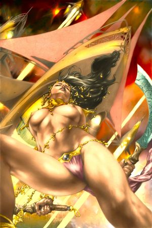 Dejah Thoris tits {took me 2 weeks to paint}