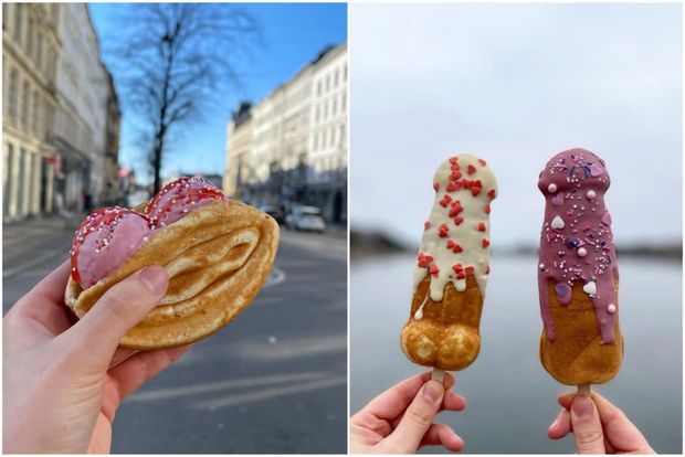 This Copenhagen Bakery Sells The Tastiest Penis And Vulva-Shaped Waffles • Lily & Bob