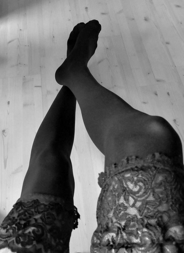 Legs with stockings