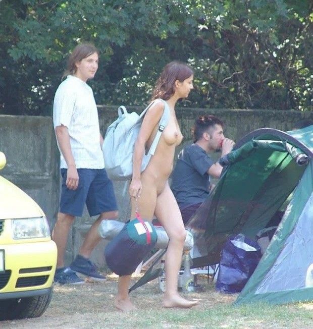 Walking nude