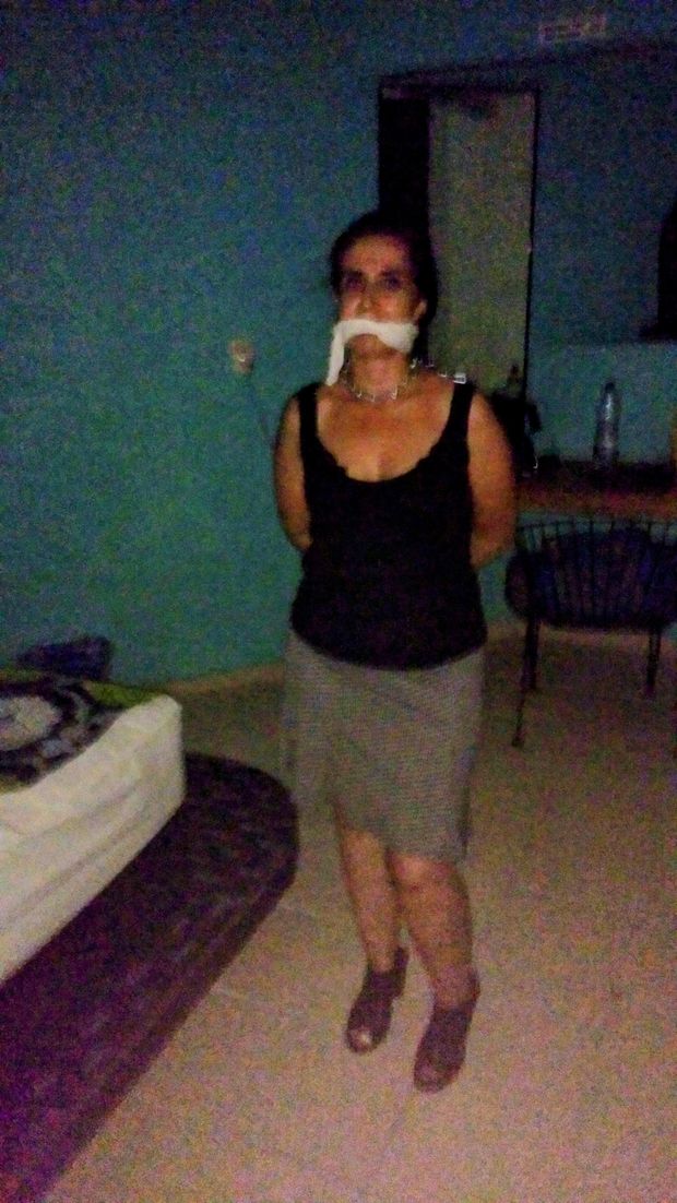 Chained Mexican sex slave
