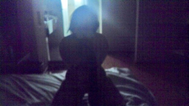Mexican piggy Lupita Cetina tied up and gagged at her master's service in the darkness awaits for being used as a sex slave