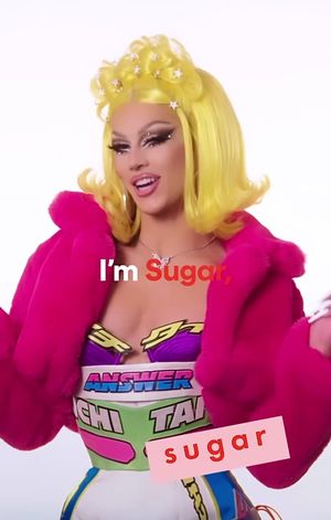 He Looks so cute in drag