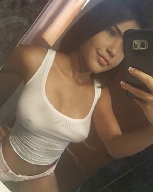 pierced-nipples selfie