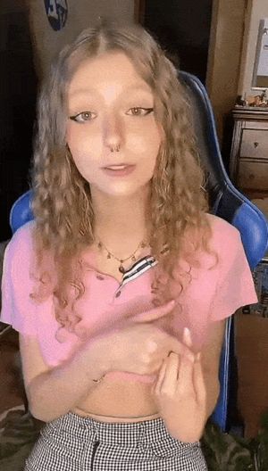 Love how she dies inside when she realises everyone saw her cute little pierced tit