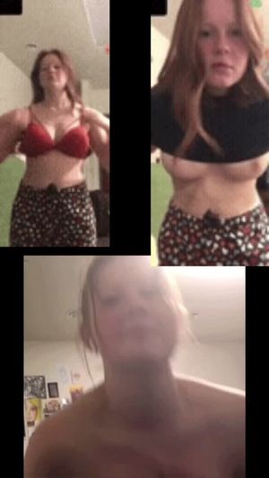 1:51 seconds of teen recording ASL assignment occasionally interrupted by naughty photos