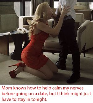 mom helping calm my nerves