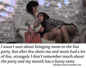mom and daughter at a party
