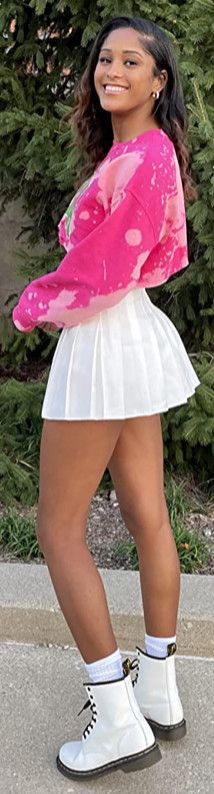 Wanna reach under that skirt and see if she wearing panties.