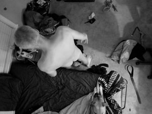 View from above nude ass