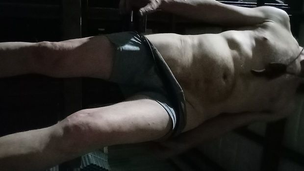 Male frontal partial nude