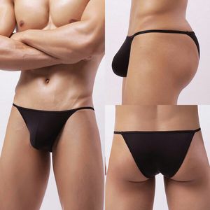 Sexy Thin Breathable Ice Silk Sheer Lingerie Panties G-String Briefs Underpants