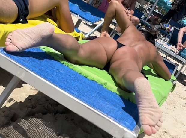 Sexy bitch on the beach