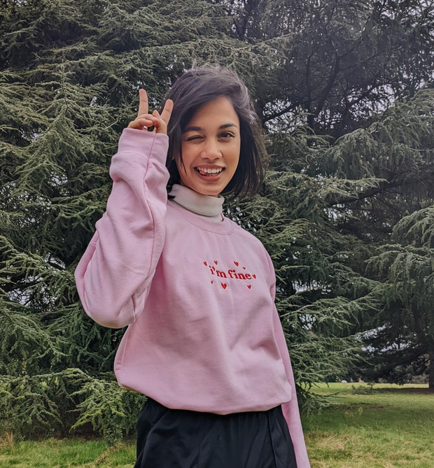 ClickForTaz (YouTuber) - Cute Pose In Pink Jumper