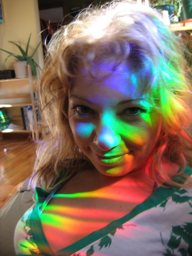 Rainbow face