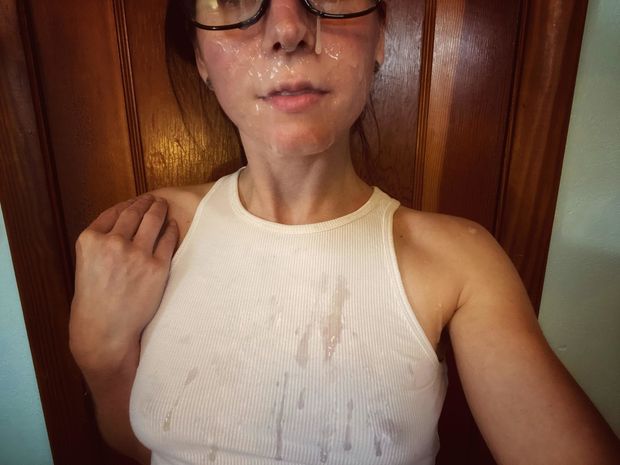 Cum on the shirt