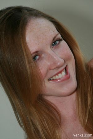 Redhead with freckles Erin Ireland sinks a Toy into her Pink Pussy #3