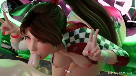 Mai Shiranui Racing Queen Blowjob Style (Maiden Masher) [The King of Fighters]