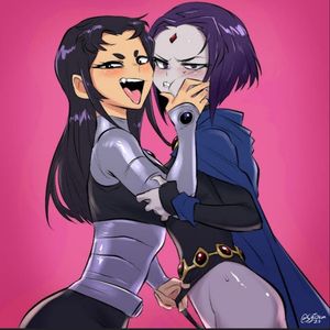 Blackfire and Raven lewd