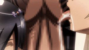 Double blowjob on the throne (Kuroinu ep1)