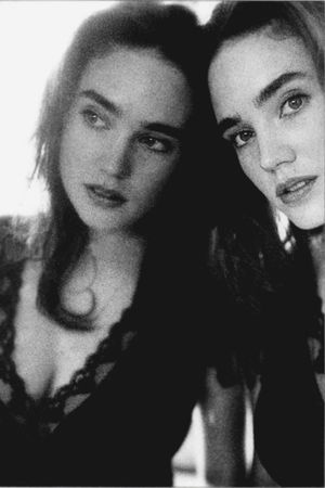 Looking two at different directions.