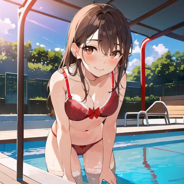 #1 Cutie in red bikini - NN ♡