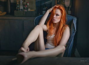 redhead beauty