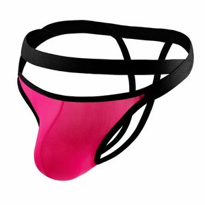 Sexy Ice Silk Hollow Thong U Convex Lingerie Underpants Underwear Panties Breathable GAY Thong G-String Briefs