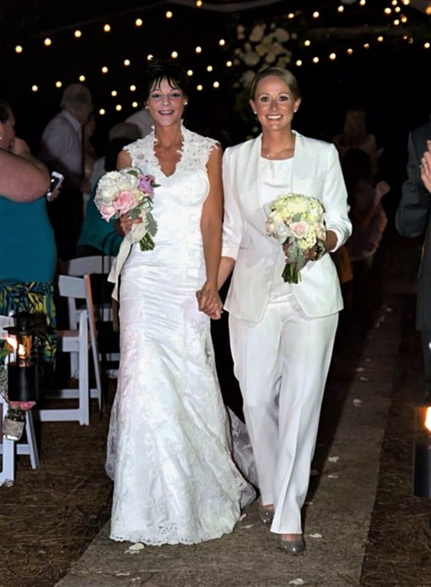 Mom walking with me after my wedding!  She knew I was a teenage whore!  She also knew I fucked our entire family!  She was so sweet!