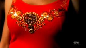 The chick from the "Blue Mountain State" intro