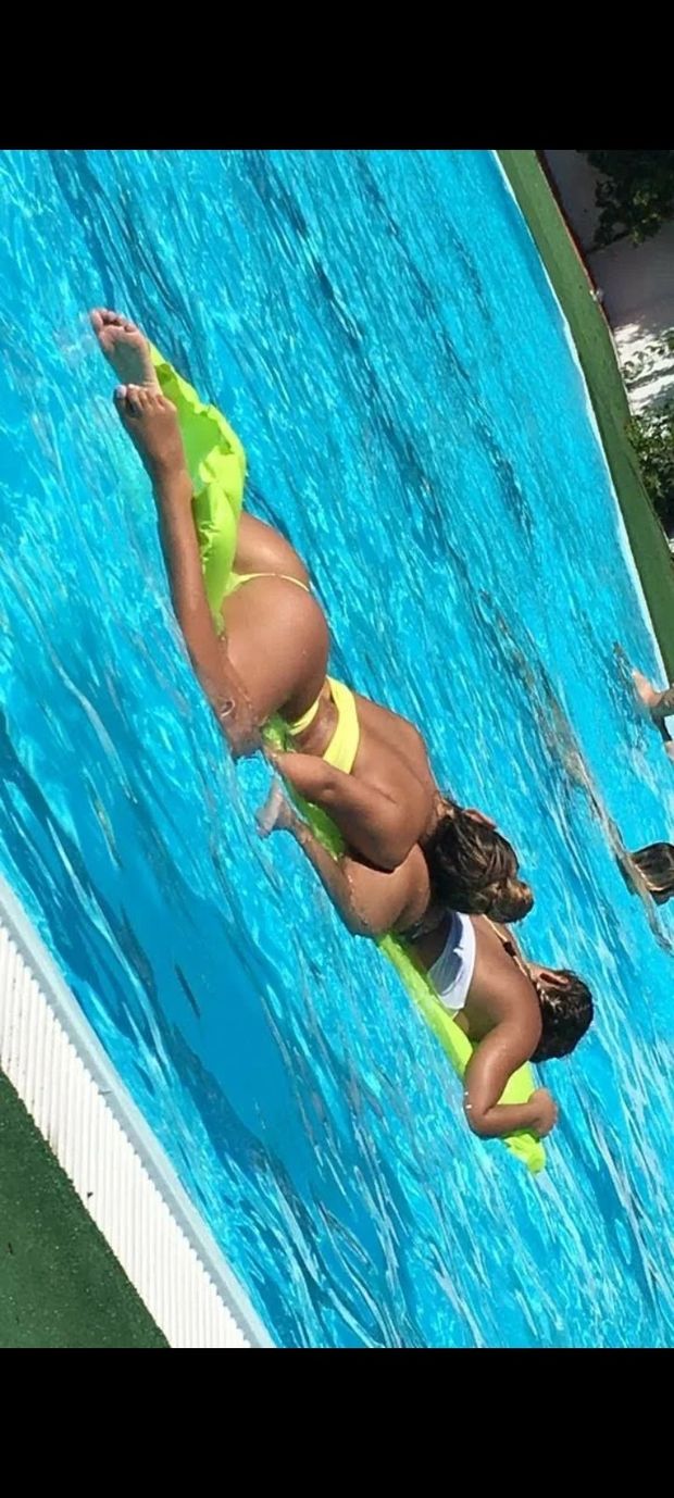 At the pool creepshot