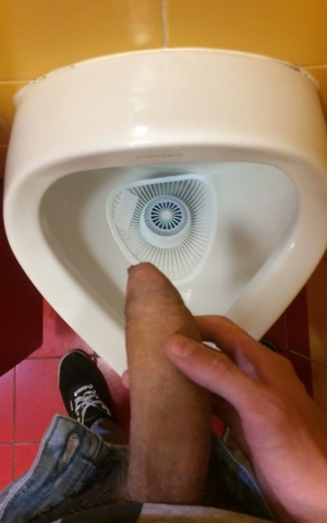 Uncut in the men's room