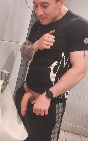 Hanging out in the men's room