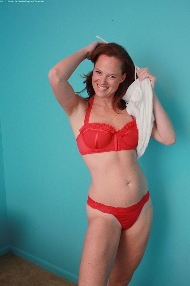 Looks good in bra and panties