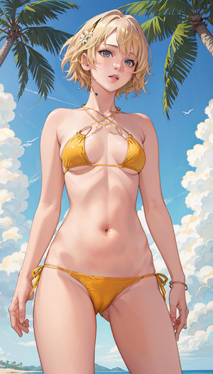 #2 Sexy Yellow Bikini ♡