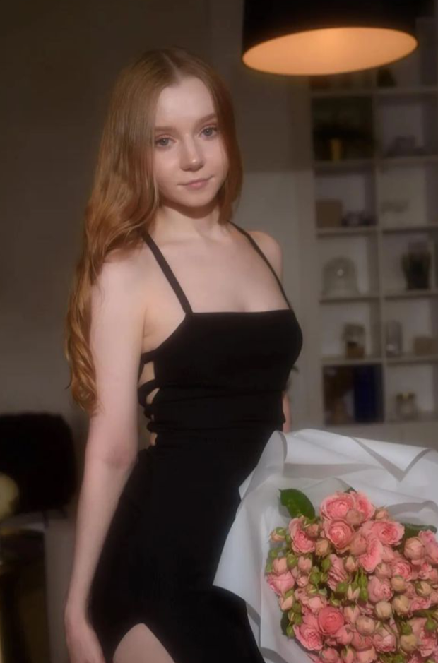 Teen posing