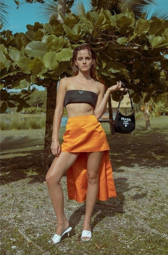 Emma Watson being stripped naked by the natives