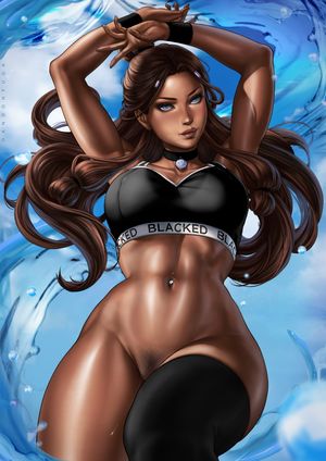 Blacked clothing fits Katara well