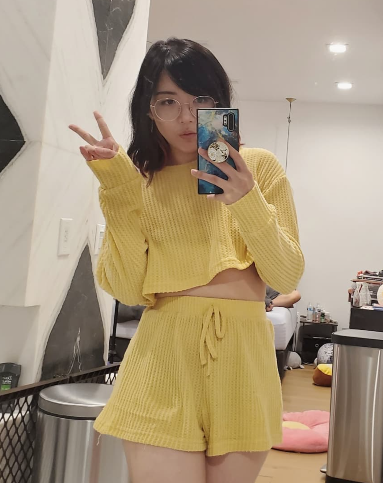 LilyPichu (Streamer) - Mirror Selfie Yellow Outfit