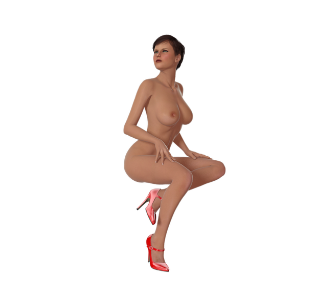Nude pose