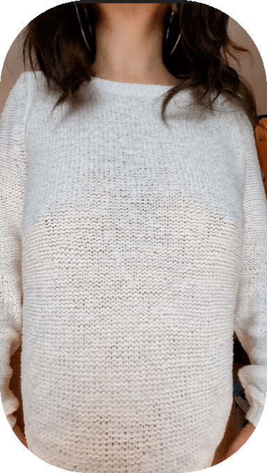 what'cha hidin' under that baggy sweater?