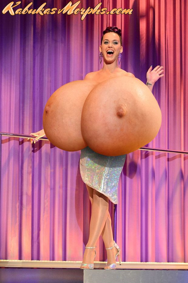 Katy Perry exposing her giant balloon tits