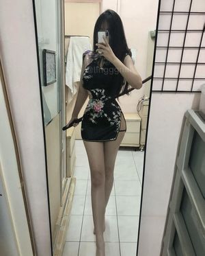 Katana wielding slut in qipao