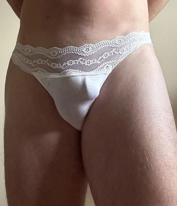 Cotton and lace panties