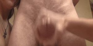 POV she jacks off her bull all over your cuck face