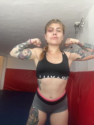 You got some hits in, but she still kicked your ass all over the room