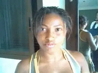Who's this busty ebony cheerleader?