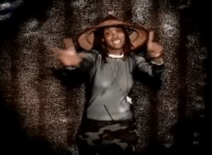 Sexy braless babe swinging boobs